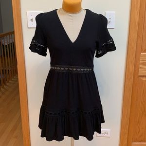 Stone Cold Fox Black Dress with Lace Details